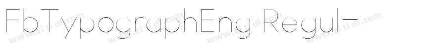 FbTypographEng Regul字体转换